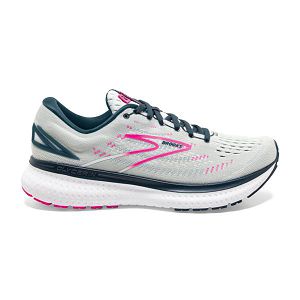 Brooks Glycerin 19 Naisten Maantiekengät Harmaat Laivastonsininen Pinkki | Suomi-702459