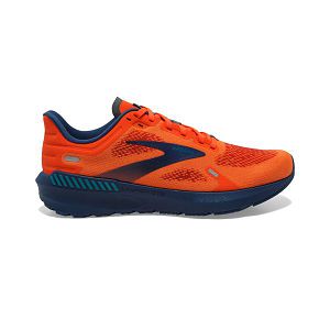 Brooks Launch GTS 9 Miesten Maantiekengät Oranssi Laivastonsininen | Suomi-387512