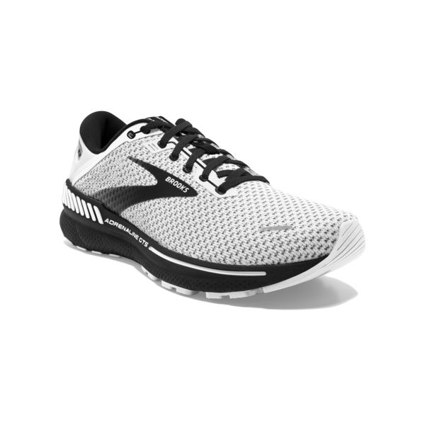 Brooks Adrenaline GTS 22 Miesten Maantiekengät Valkoinen Harmaat Mustat | Suomi-102984