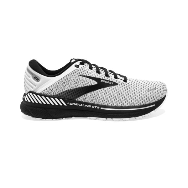 Brooks Adrenaline GTS 22 Miesten Maantiekengät Valkoinen Harmaat Mustat | Suomi-102984