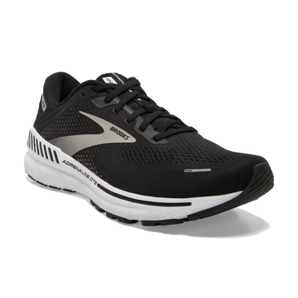 Brooks Adrenaline GTS 22 Miesten Maantiekengät Mustat Hopea Valkoinen | Suomi-387104