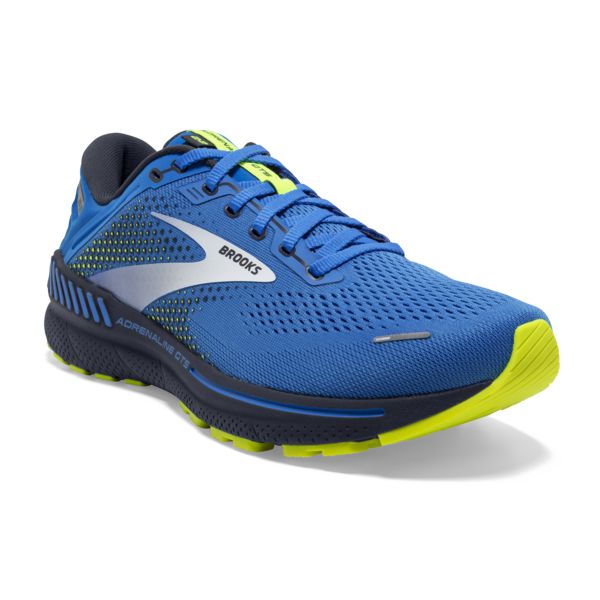 Brooks Adrenaline GTS 22 Miesten Maantiekengät Sininen Hopea Keltainen | Suomi-423879