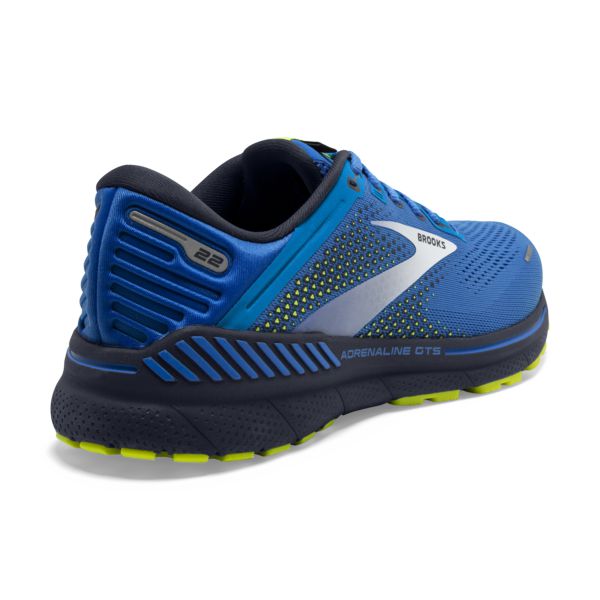 Brooks Adrenaline GTS 22 Miesten Maantiekengät Sininen Hopea Keltainen | Suomi-423879