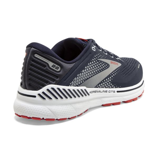 Brooks Adrenaline GTS 22 Miesten Maantiekengät Laivastonsininen Oranssi Valkoinen | Suomi-608421