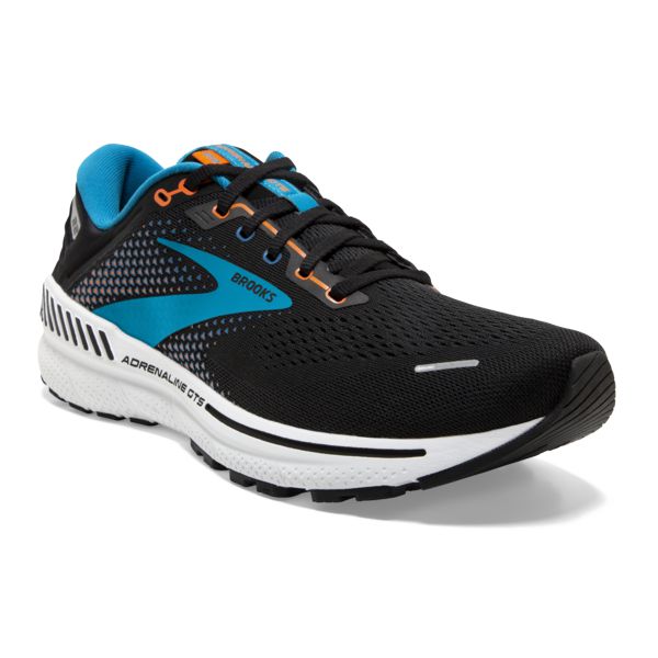 Brooks Adrenaline GTS 22 Miesten Maantiekengät Mustat Sininen Oranssi | Suomi-917034