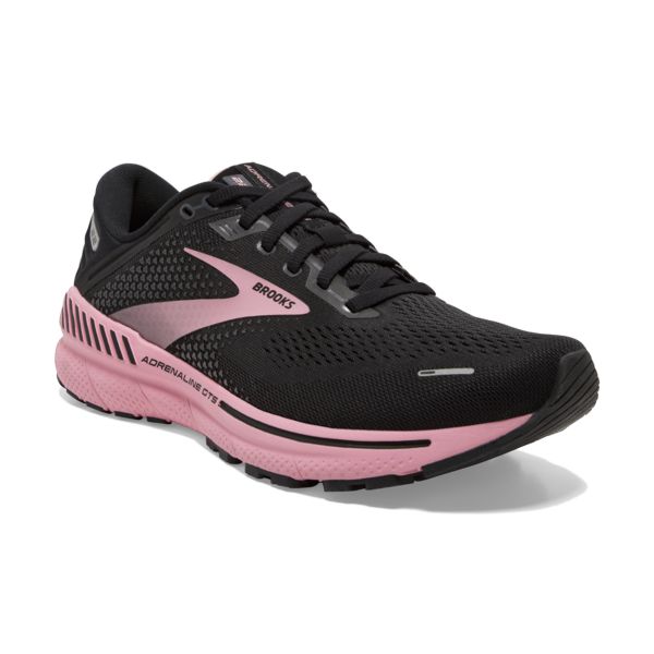 Brooks Adrenaline GTS 22 Naisten Maantiekengät Mustat Koralli | Suomi-316950