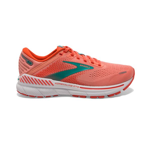 Brooks Adrenaline GTS 22 Naisten Maantiekengät Oranssi Vihreä Valkoinen | Suomi-428506