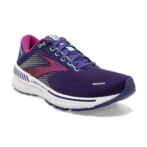 Brooks Adrenaline GTS 22 Naisten Maantiekengät Laivastonsininen Pinkki Valkoinen | Suomi-642079