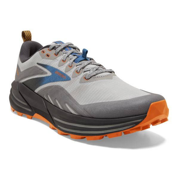 Brooks Cascadia 16 Miesten Maastojuoksukengät Harmaat Sininen Oranssi | Suomi-312748