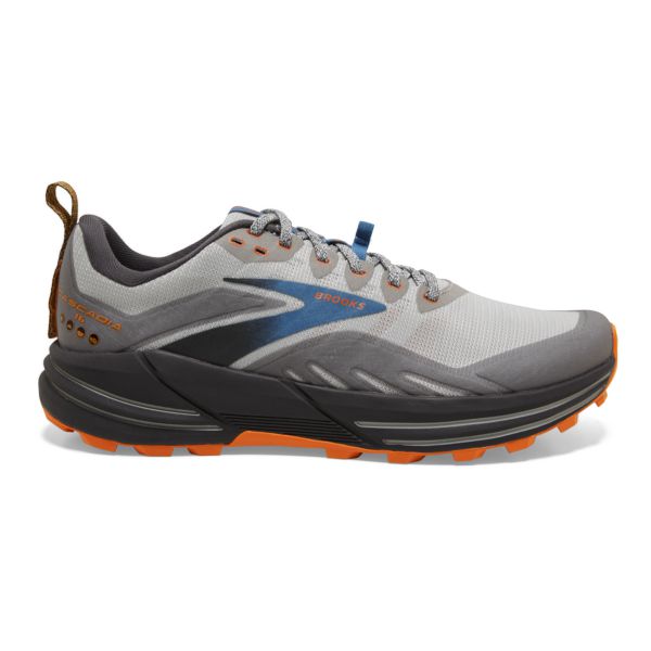 Brooks Cascadia 16 Miesten Maastojuoksukengät Harmaat Sininen Oranssi | Suomi-312748