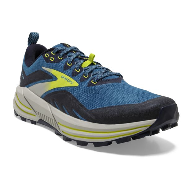 Brooks Cascadia 16 Miesten Maastojuoksukengät Sininen Mustat Keltainen | Suomi-359180