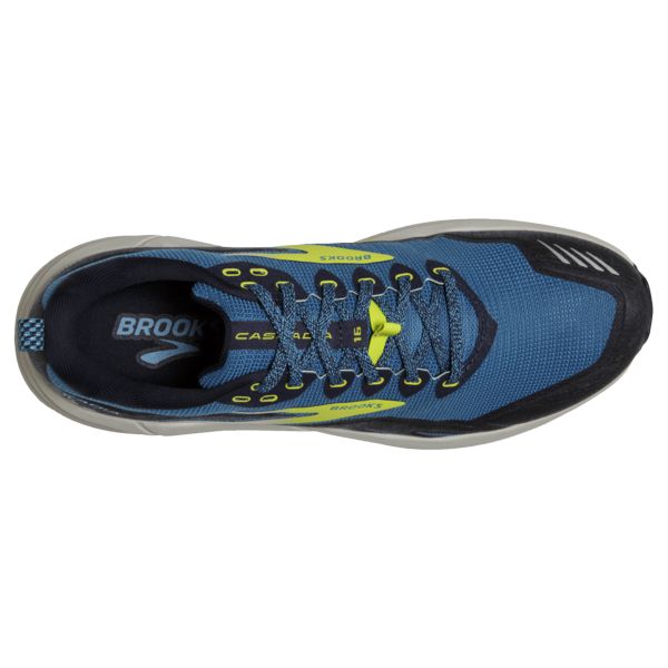 Brooks Cascadia 16 Miesten Maastojuoksukengät Sininen Mustat Keltainen | Suomi-359180