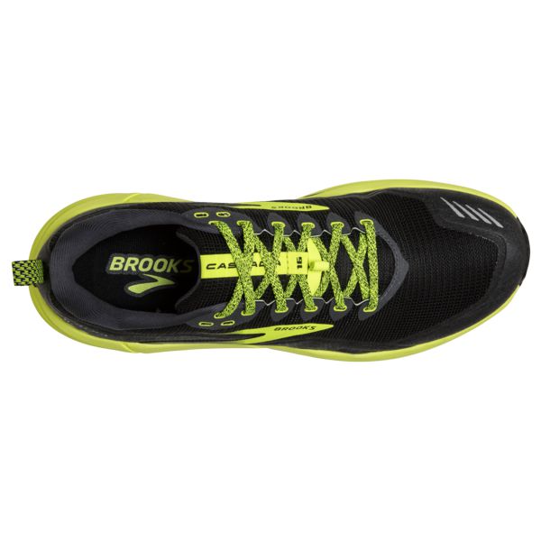 Brooks Cascadia 16 Miesten Maastojuoksukengät Mustat Keltainen | Suomi-463012