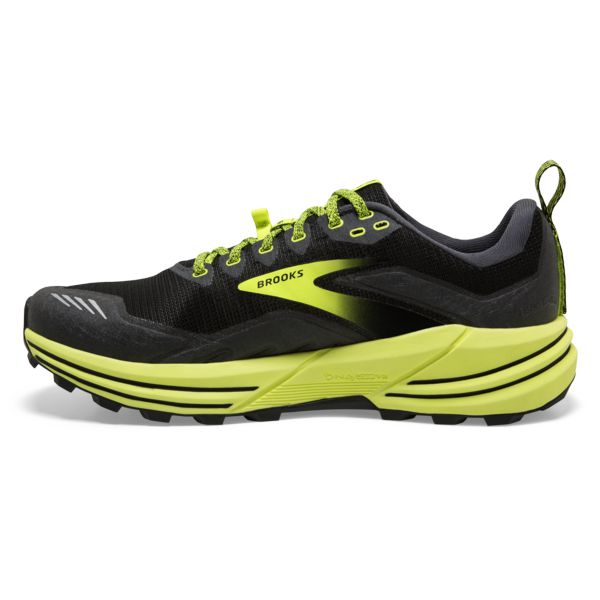 Brooks Cascadia 16 Miesten Maastojuoksukengät Mustat Keltainen | Suomi-463012