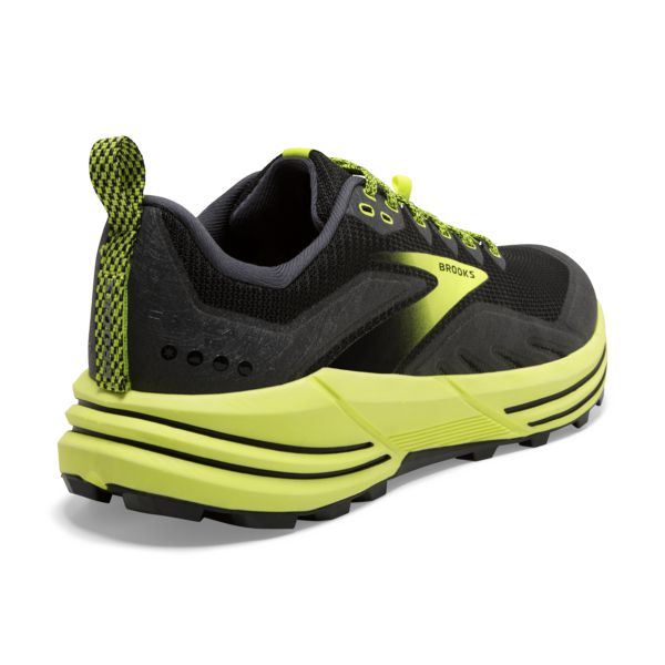 Brooks Cascadia 16 Miesten Maastojuoksukengät Mustat Keltainen | Suomi-463012