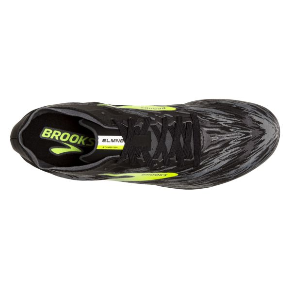 Brooks ELMN8 v5 Miesten Racing Kengät Mustat Harmaat Keltainen | Suomi-159346