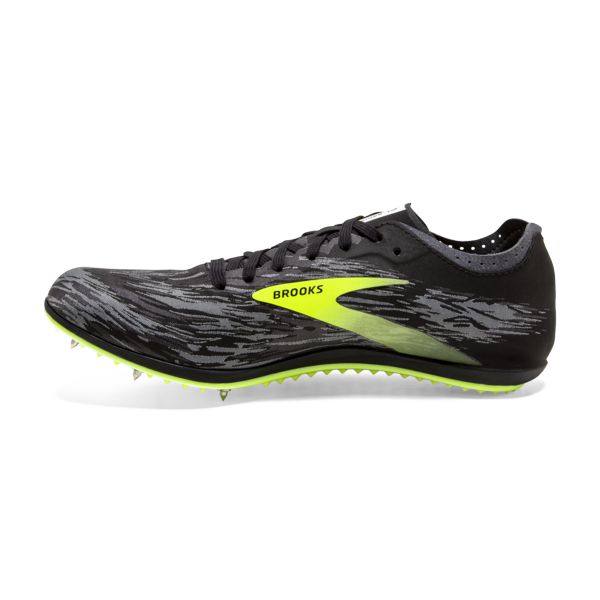 Brooks ELMN8 v5 Miesten Racing Kengät Mustat Harmaat Keltainen | Suomi-159346