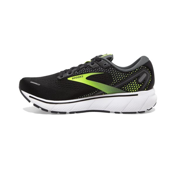 Brooks Ghost 14 Miesten Maantiekengät Mustat Keltainen Valkoinen | Suomi-583619