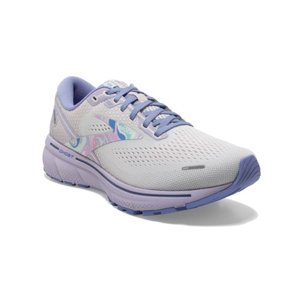 Brooks Ghost 14 Naisten Maantiekengät Valkoinen Violetit Pinkki | Suomi-43276