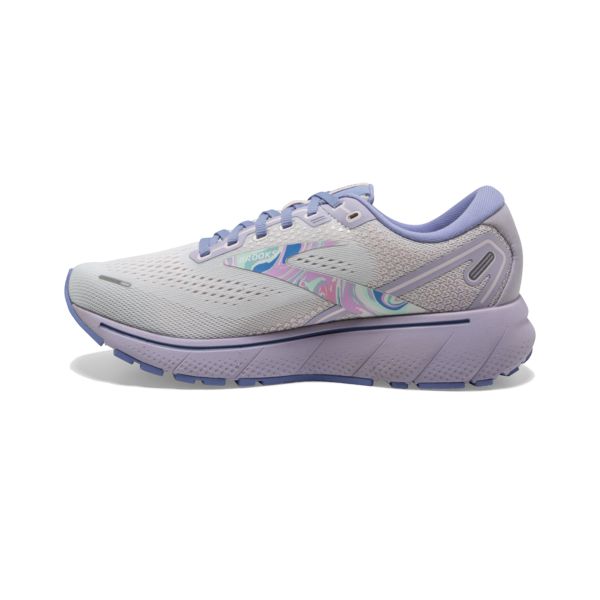 Brooks Ghost 14 Naisten Maantiekengät Valkoinen Violetit Pinkki | Suomi-43276