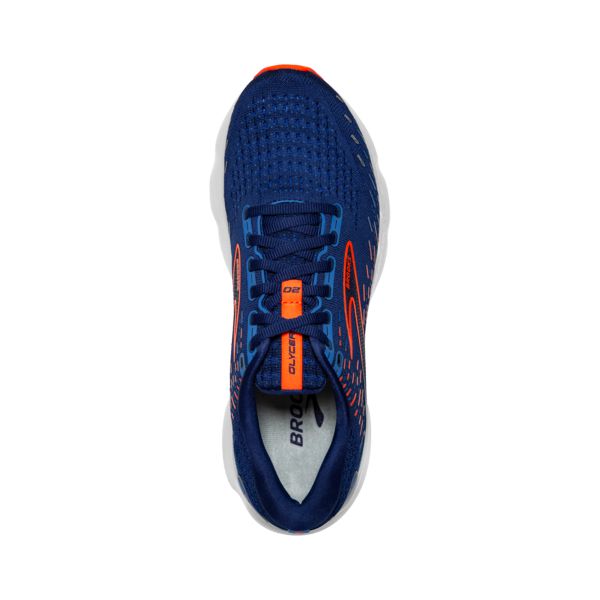 Brooks Glycerin 20 Miesten Maantiekengät Sininen Oranssi Valkoinen | Suomi-831407