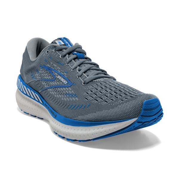 Brooks Glycerin GTS 19 Miesten Maantiekengät Harmaat Sininen Valkoinen | Suomi-314827