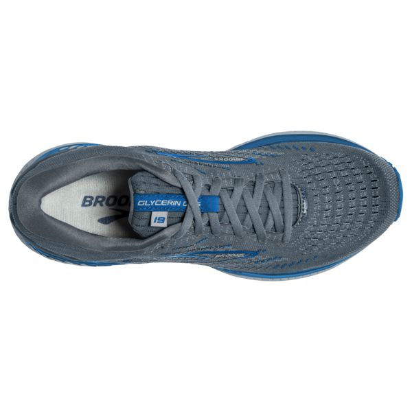 Brooks Glycerin GTS 19 Miesten Maantiekengät Harmaat Sininen Valkoinen | Suomi-314827