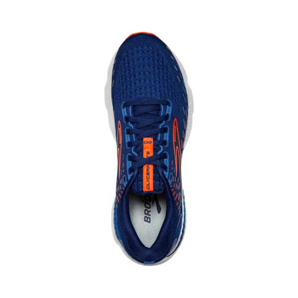 Brooks Glycerin GTS 20 Miesten Maantiekengät Sininen Oranssi Valkoinen | Suomi-73512