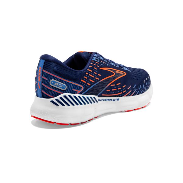 Brooks Glycerin GTS 20 Miesten Maantiekengät Sininen Oranssi Valkoinen | Suomi-73512