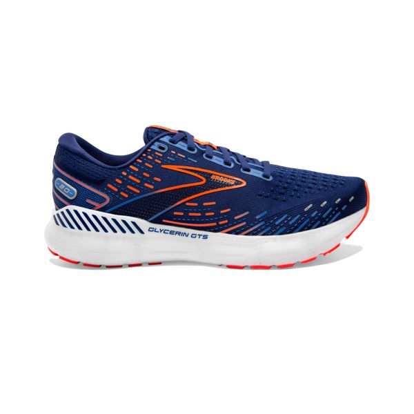 Brooks Glycerin GTS 20 Miesten Maantiekengät Sininen Oranssi Valkoinen | Suomi-73512