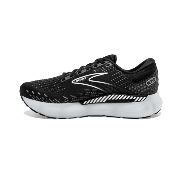 Brooks Glycerin GTS 20 Naisten Maantiekengät Mustat Valkoinen Harmaat | Suomi-817642