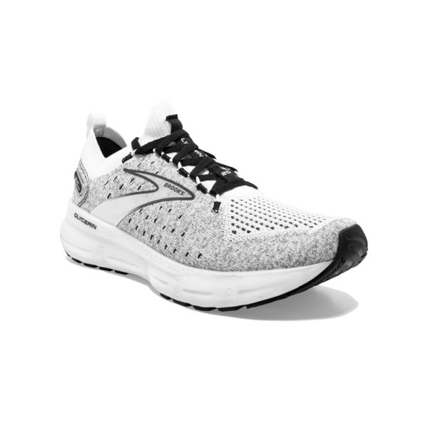 Brooks Glycerin StealthFit 20 Miesten Maantiekengät Valkoinen Harmaat Mustat | Suomi-631482