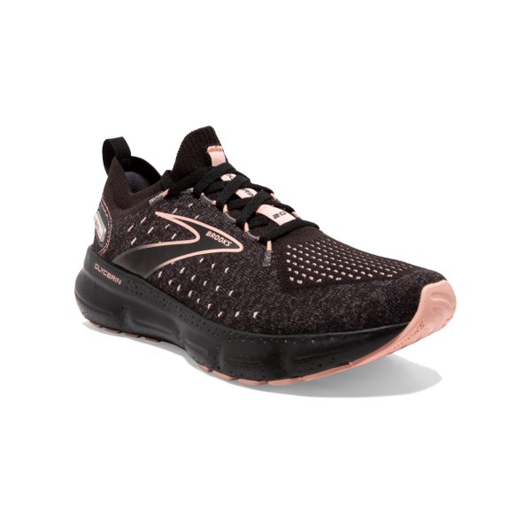 Brooks Glycerin StealthFit 20 Naisten Maantiekengät Mustat Koralli | Suomi-826501