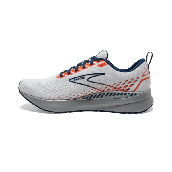 Brooks Levitate GTS 5 Miesten Maantiekengät Valkoinen Sininen Oranssi | Suomi-146782