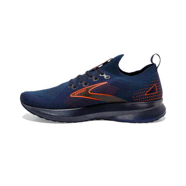 Brooks Levitate StealthFit 5 Miesten Maantiekengät Laivastonsininen Oranssi | Suomi-510394