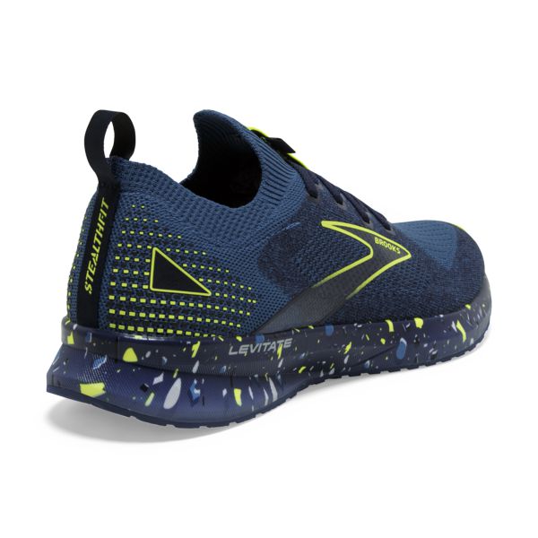 Brooks Levitate StealthFit 5 Miesten Maantiekengät Sininen Mustat Keltainen | Suomi-564783