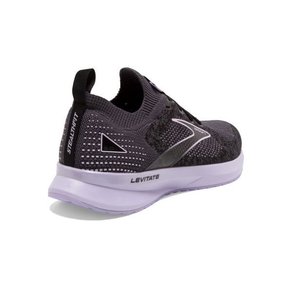 Brooks Levitate StealthFit 5 Naisten Maantiekengät Mustat Harmaat Violetit | Suomi-207945