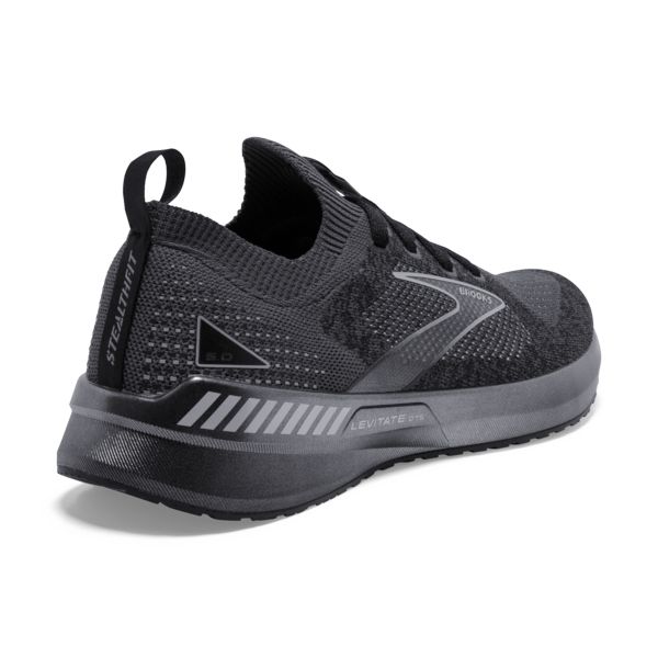 Brooks Levitate StealthFit GTS 5 Miesten Maantiekengät Mustat Harmaat | Suomi-560239