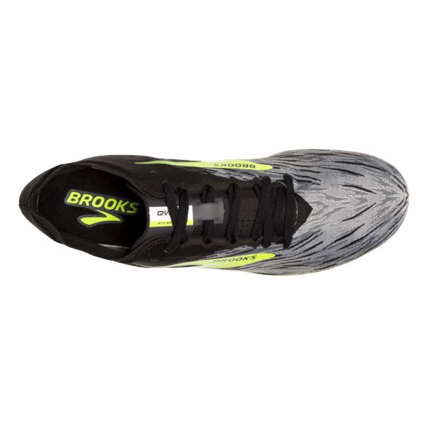 Brooks QW-K v4 Naisten Racing Kengät Mustat Harmaat Keltainen | Suomi-956410